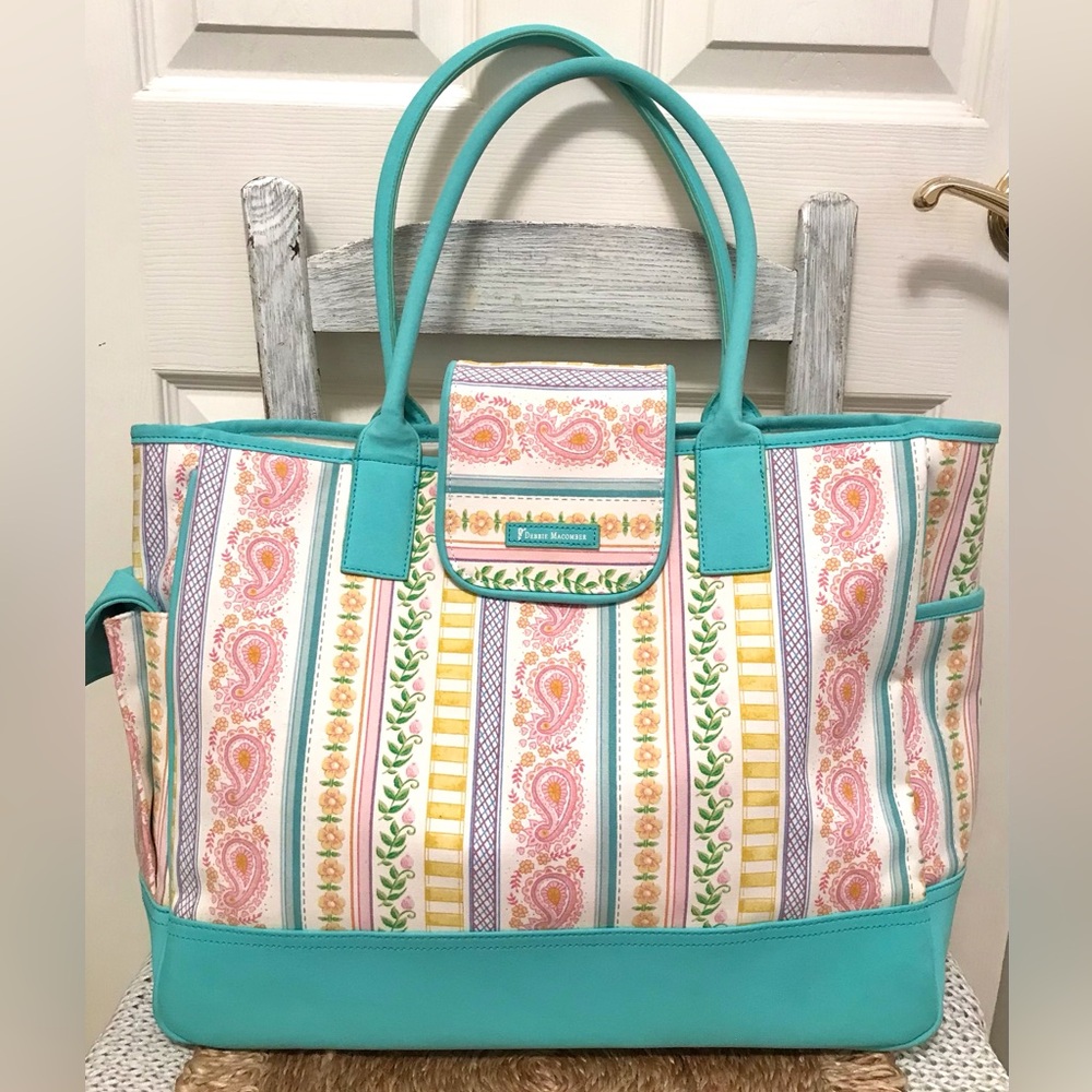 Debbie Macomber Large Stripe Tote Bag